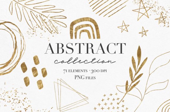 Download Gold Abstract Design Elements Clipart - Clipart Collection