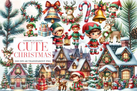 Download Cute Christmas Clipart - Clipart Collection