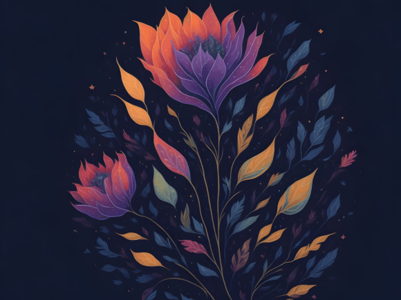 Download Abstract Botanical Art Illustration 9 - Botanical Collection