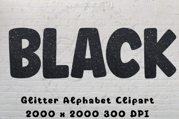 Download Black Glitter Alphabet Clipart - Clipart Collection