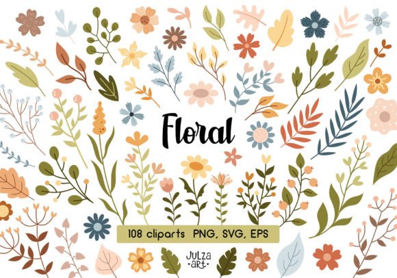 Download Boho Floral Clipart, Flower Svg Png - Clipart Collection