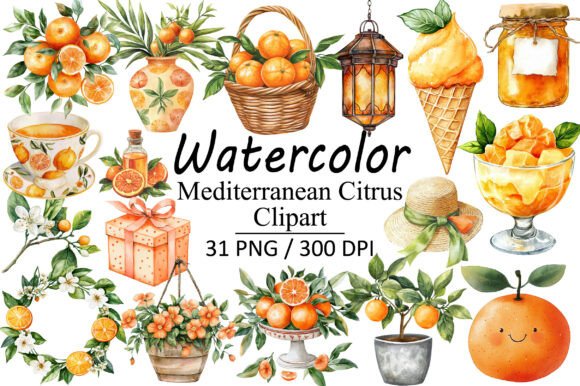 Download Mediterranean Citrus Clipart - Clipart Collection