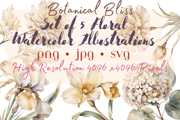 Download Earth Tones Watercolor Flowers Cliparts - Clipart Collection
