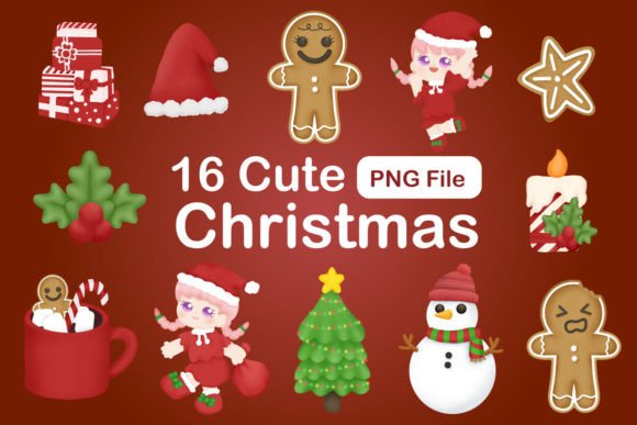 Download Cute Christmas Clipart Bundle - Clipart Collection