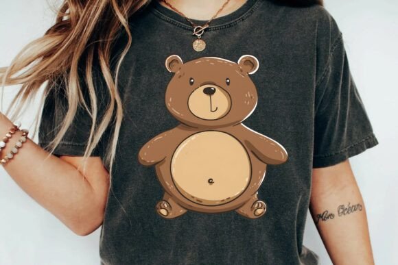 Download Cute Brown Teddy Bear Illustration Cartoon Character Clipart for Nursery Decor Png - Clipart Collection