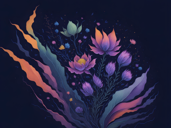 Download Abstract Botanical Art Illustration 5 - Botanical Collection