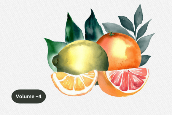 Download Watercolor Citrus Clipart,Fruits Clipart - Clipart Collection