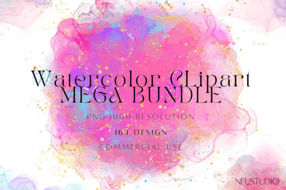 Download Watercolor Background Clipart BUNDLE - Clipart Collection