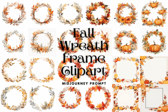 Download Prompt for Fall Wreath Frame Clipart - Clipart Collection