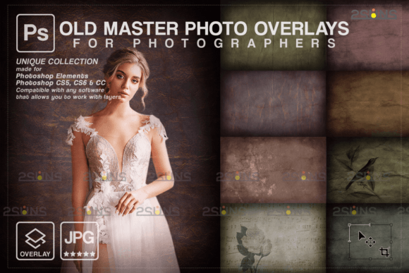 Download Fine Art Textures Photoshop Overlays Old - Premium Resources
