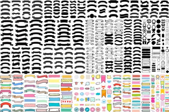 Download 556 SVG Vintage Banner Ribbon Clipart - Clipart Collection