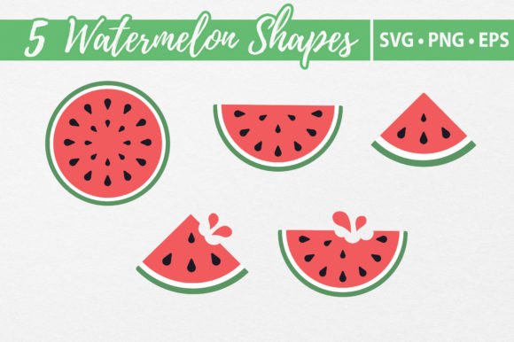 Download Watermelon Vector Shapes SVG Cutting - Vector Collection