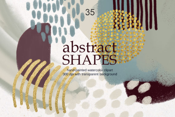 Download Modern Abstract Shapes Clipart - Clipart Collection