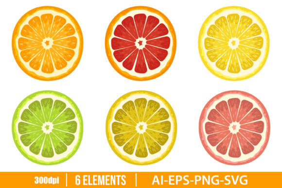 Download Citrus Clipart Vector Design - Vector Collection