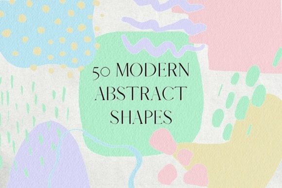 Download 50 Pastel Abstract Shapes Clipart - Clipart Collection