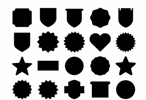 Download Badge Shapes SVG Clipart - Clipart Collection