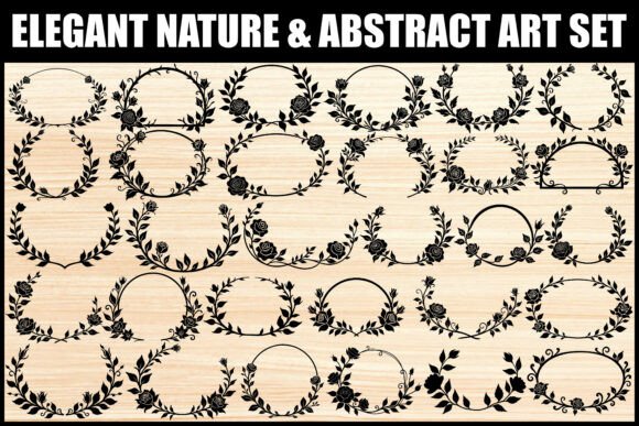 Download Elegant Floral Frame Clipart Bundle - Clipart Collection