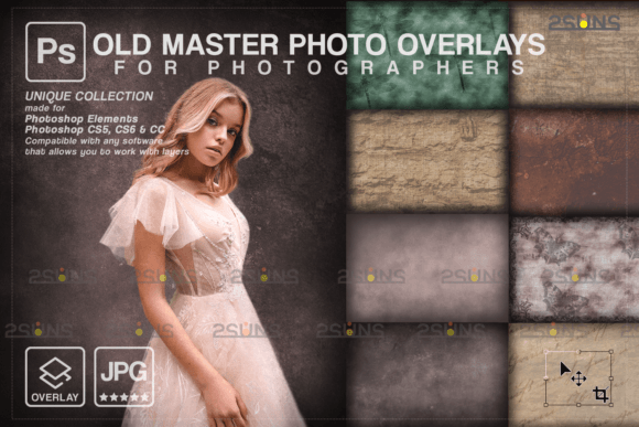 Download Fine Art Textures Photoshop Overlays Old - Premium Resources