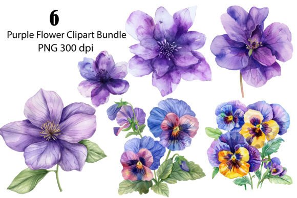 Download Watercolor Abstract Flowers Clipart, PNG - Clipart Collection