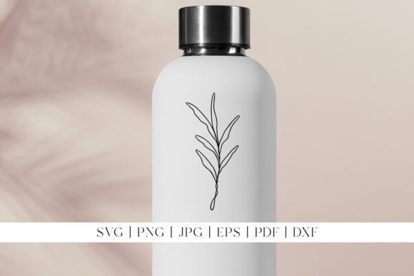Download Leaf Line Art | Delicate Botanicals - Botanical Collection