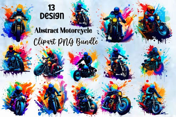 Download Vintage Abstract Motorcycle Clipart PNG - Clipart Collection