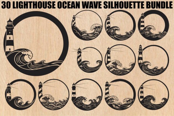 Download Lighthouse Ocean Wave SVG Bundle - Premium Resources