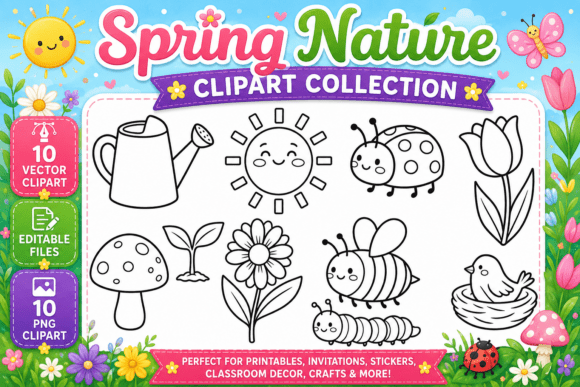 Download Spring Nature Digital Clipart Collection - Clipart Collection