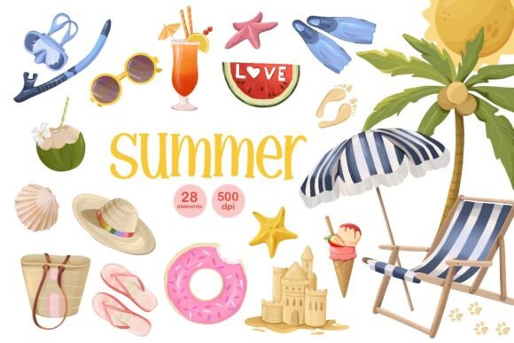 Download Summer Vibe Clipart, Beach Party Graphic - Clipart Collection
